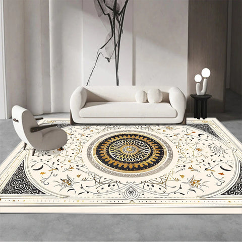 Navak Carpet Persian Luxury Red Carpet Living Room Large Size Rug Non-slip Coffee Tables Mat Home Decoration Bedroom Lounge Rug Tapis Salon
