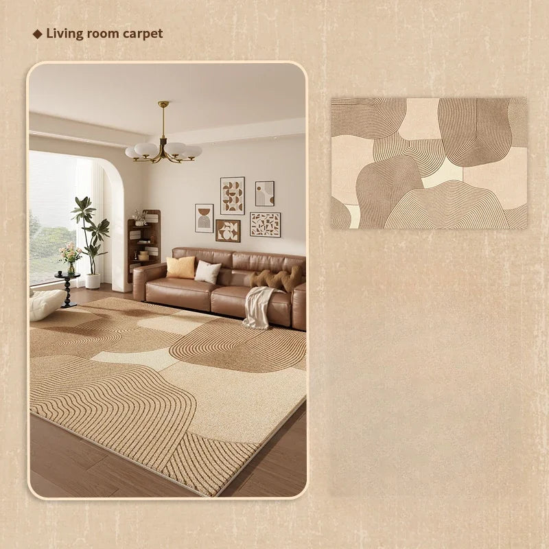 Navak Carpet Teppiche im französischen Retro-Stil für Schlafzimmer, flauschige, weiche Lounge-Bodenmatte, großflächige Wohnzimmer-Dekoration, Teppich, dicker Plüschteppich für Zuhause