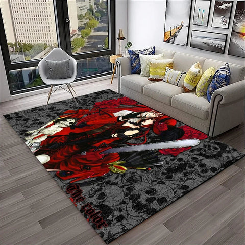 Navak Teppich, 3D-Anime, Black Butler, Cartoon-Teppich für Zuhause, Wohnzimmer, Schlafzimmer, Sofa, Fußmatte, Dekoration, Kinderspielbereich, rutschfeste Bodenmatte