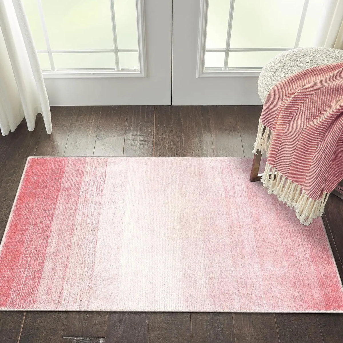 Navak Carpet Exclusive Picks 1 Stück Moderner Farbverlauf-Kristall-Samtteppich, süße Mädchenzimmer-Dekorationsdecke, rutschfeste Eingangs-Fußmatte, Heimdekoration