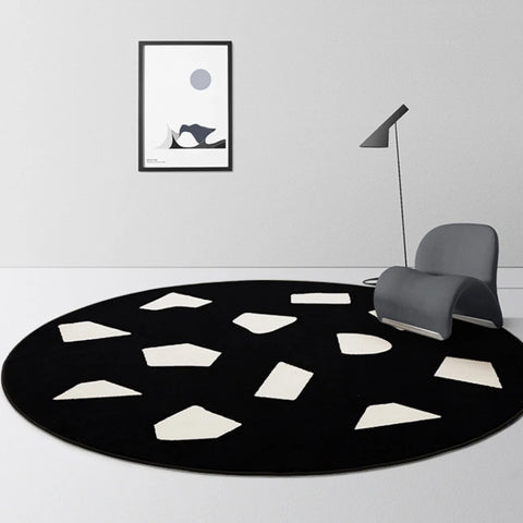 Navak Carpet Nordic Style Round Carpets for Living Room Decoration Bedroom Decor Rugs Non-slip Carpet Sofa Area Rug Home Thicken Floor Mats