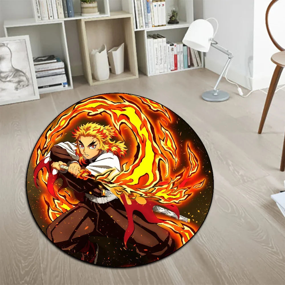 Navak-Teppich, Teppich, Anime-Dämonentöter, Nezuko Kokushibou, Tanjirou Kanroji, Kochou, Gokudera Makoto, kreativer bedruckter Teppich für die Inneneinrichtung