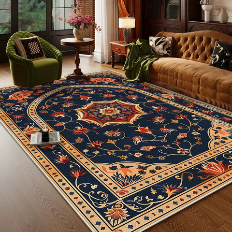 Navak Carpet Persian Style Living Room Carpet Luxury Decoration Sofa Area Fluffy Soft Rugs Home Room Non-slip Washable Mat Floor