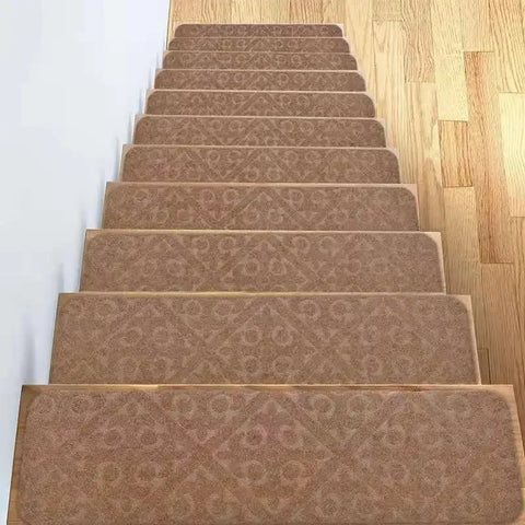 Navak Carpet Non-Slip Staircase Mat Stair Carpet Treads Stair Pads Rug Tread Safety for Kids Elders and Dogs Home Hospistal Indoor Use