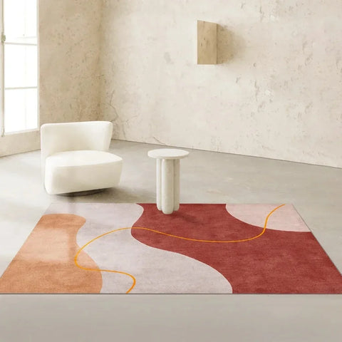 Navak Teppich Japanischer Wabi-Sabi Wohnzimmerteppich Moderne nordische Freizeitmatte Schlafzimmerdekor Teppiche für Schlafzimmer Moderne Heimdekoration
