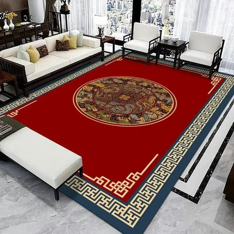 Navak Teppich, neue Dekoration im chinesischen Stil, Heimteppiche für Wohnzimmer, großer Schlafzimmerteppich, Esszimmerdekor, Couchtische, Matte, maschinenwaschbar