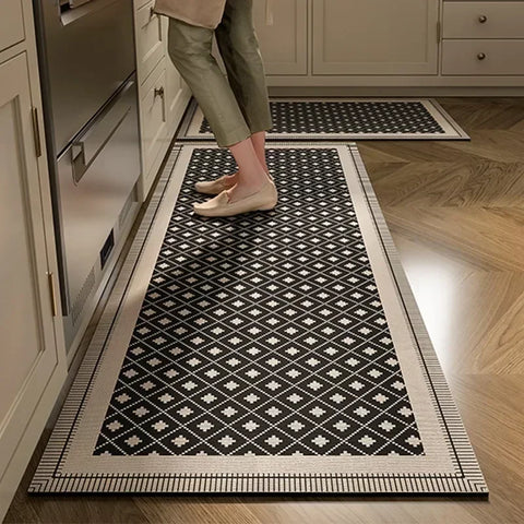 Navak Teppich Küchenbodenmatte Saugfähiger Rutschfester Teppich Diatomeenschlamm Lange Fußmatten Minimalistischer Stil Wohndekoration Teppich für Badezimmer 주방 카펫