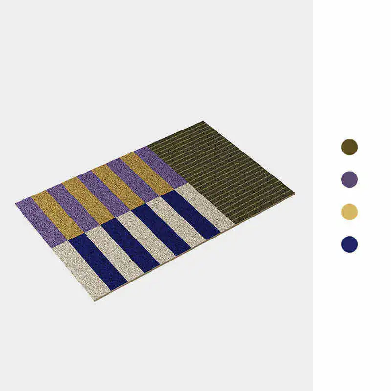 Navak Teppich PVC-Gitter Boden Anti-Rutsch-Pad Ästhetische Home Room Decor Geometrische Badezimmermatte Weicher Teppich Schlafzimmer Teppich Fußmatte
