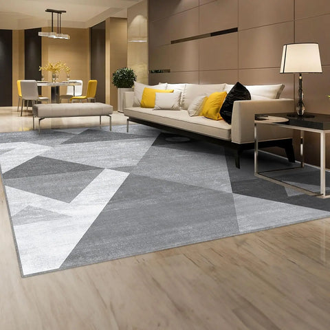 Navak Carpet HOMFINE Waschbarer moderner Teppich – Geometrischer Stil für Wohnzimmer, Schlafzimmer, maschinenwaschbarer Teppich, weich, rutschfest, nicht scheuernd
