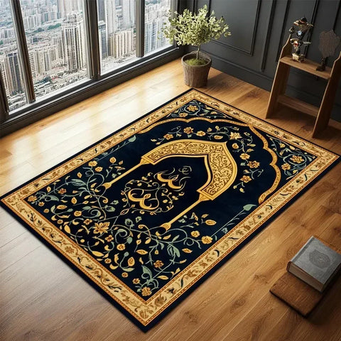 Navak Carpet Exclusive Picks, verbessertes Material, Schlingenflor, eleganter islamischer Gebetsteppich, exquisites Gebet, muslimisches kreatives Geschenk, einfache Aufbewahrung, Heimdekoration