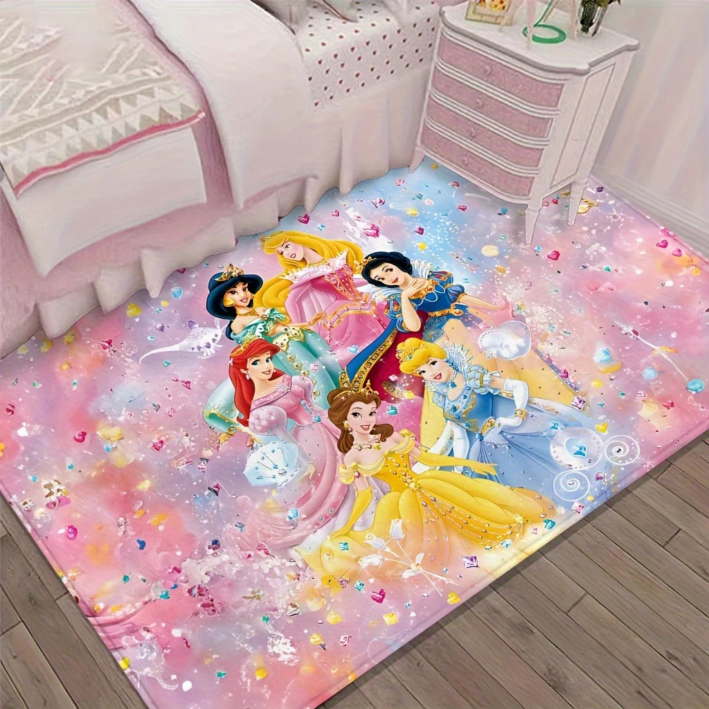 Navak Carpet Daily Picks Disney Princess Portrait Teppich Wohnzimmer Badezimmer Schlafzimmer Bereich Teppich Casual Play 카펫 Matte Badetürmatte Bodenunterlage Spielmatte