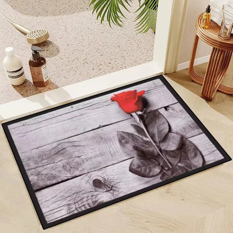 Navak Teppich Kristallflor Teppich Wohnzimmer Schlafzimmer Küche Eingangsbereich Rutschfeste saugfähige waschbare Matte Rechteckige Bodenteppichmatte