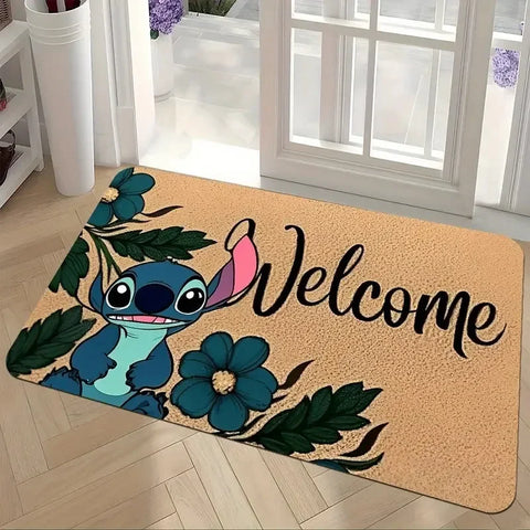Navak Carpet Daily Picks Fußmatte mit süßem Stich-Druck, für den Eingangsbereich, rutschfester Teppich für drinnen und draußen, für Wohnzimmer, Heimdekoration, weiche Matte, Dekorationsteppich