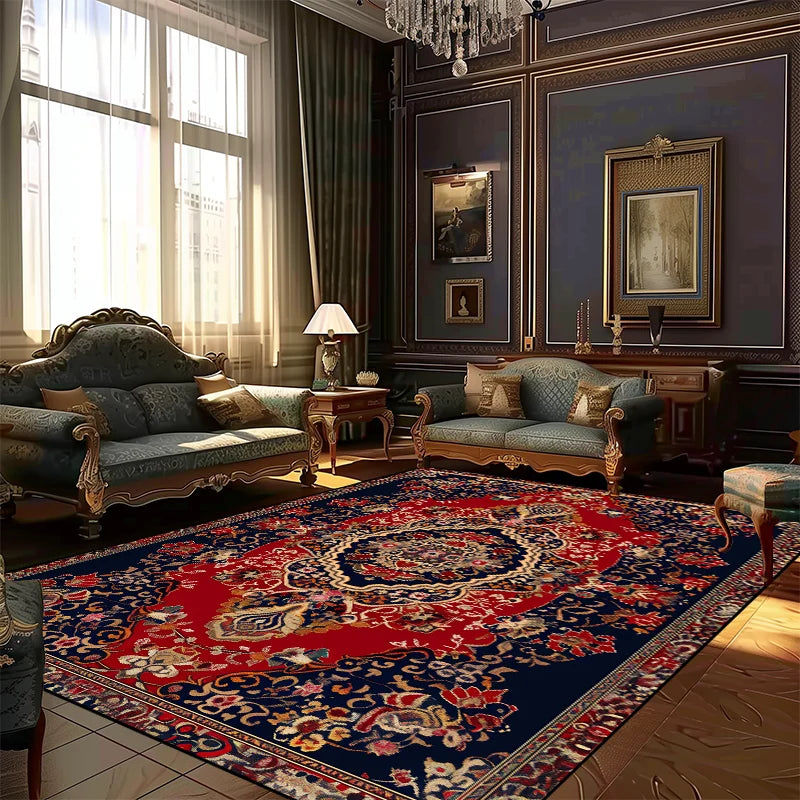 Navak-Teppich, Teppiche im persischen Stil für Wohnzimmer, Dekoration, Teppich, große Fläche, Schlafzimmer, rutschfeste Bodenmatte, waschbarer Lounge-Teppich, individuelle Größe