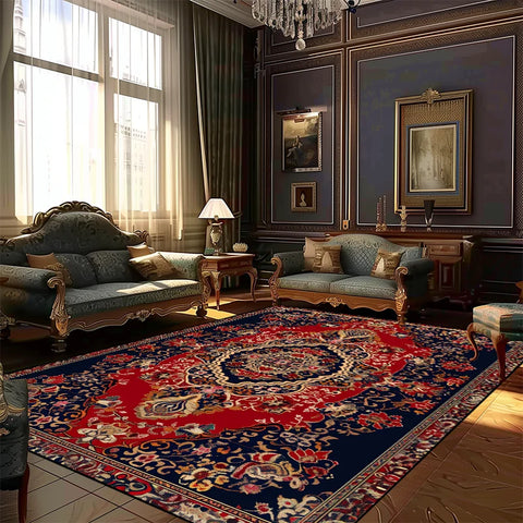 Navak-Teppich, Teppiche im persischen Stil für Wohnzimmer, Dekoration, Teppich, große Fläche, Schlafzimmer, rutschfeste Bodenmatte, waschbarer Lounge-Teppich, individuelle Größe