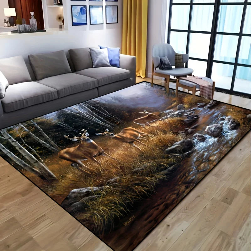 Navak Teppich, maschinenwaschbare Fußmatte aus Polyester, 1 Stück, Kristallflor-Teppich für die Dekoration von Zuhause, Wohnzimmer und Schlafzimmer