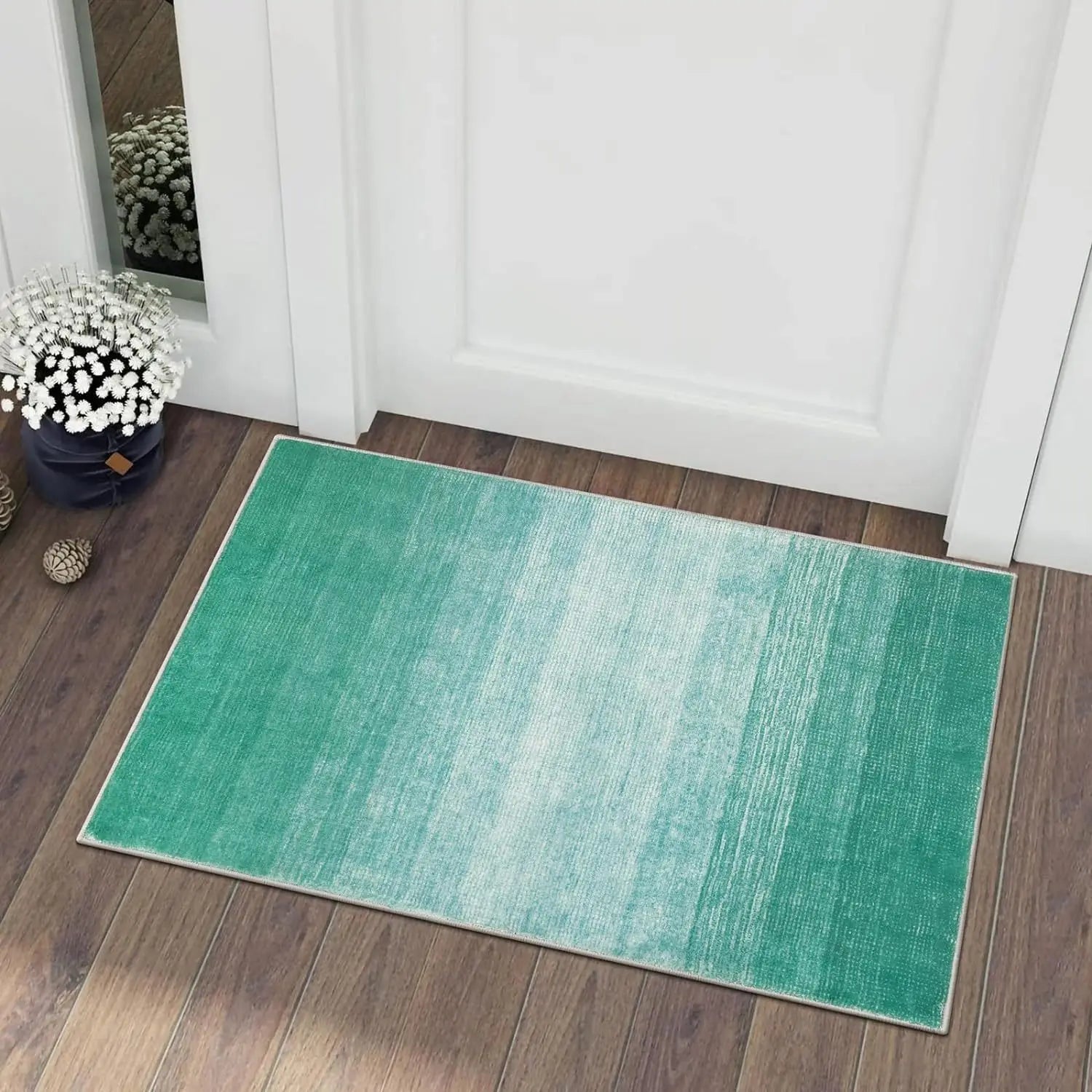 Navak Carpet Exclusive Picks 1 Stück Moderner Farbverlauf-Kristall-Samtteppich, süße Mädchenzimmer-Dekorationsdecke, rutschfeste Eingangs-Fußmatte, Heimdekoration