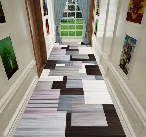 Navak Teppich Nordische Moderne Villa Langer Korridor Teppichläufer Flur Durchgang Haus Große Teppiche Treppe Bequeme Langlebige Waschbare Bodenmatte