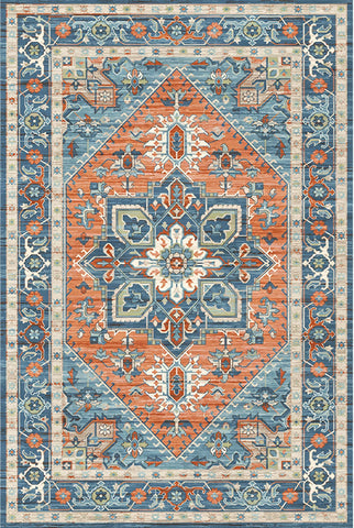 Navak Teppich Retro Nordisches Boho-Muster Teppich Wohnzimmerdekor Sofa Teppich Schlafzimmer Nachttisch Weicher Teppich Küche Esstisch Bodenmatte Fußmatte