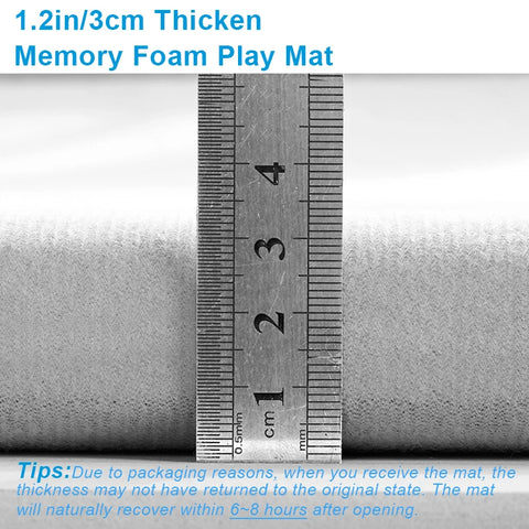 Navak Carpet 1 Stück Japanischer Tatami-Teppich, Korallensamt-Teppich, Babymatte zum Spielen auf dem Boden, 3 cm dicke Krabbelteppiche, gepolsterter Schaumstoff-Teppich zum Spielen für Kinder
