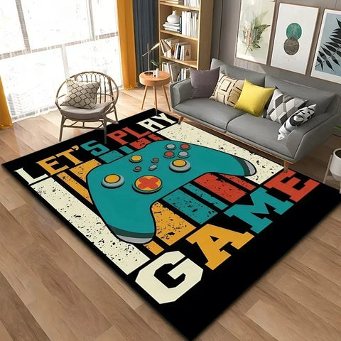 Navak Teppich 3D Game Controller Teppich Anime Teppich Wohnzimmer Dekoration Teppiche für Schlafzimmer Teppiche für Super Sized Gaming Teppich