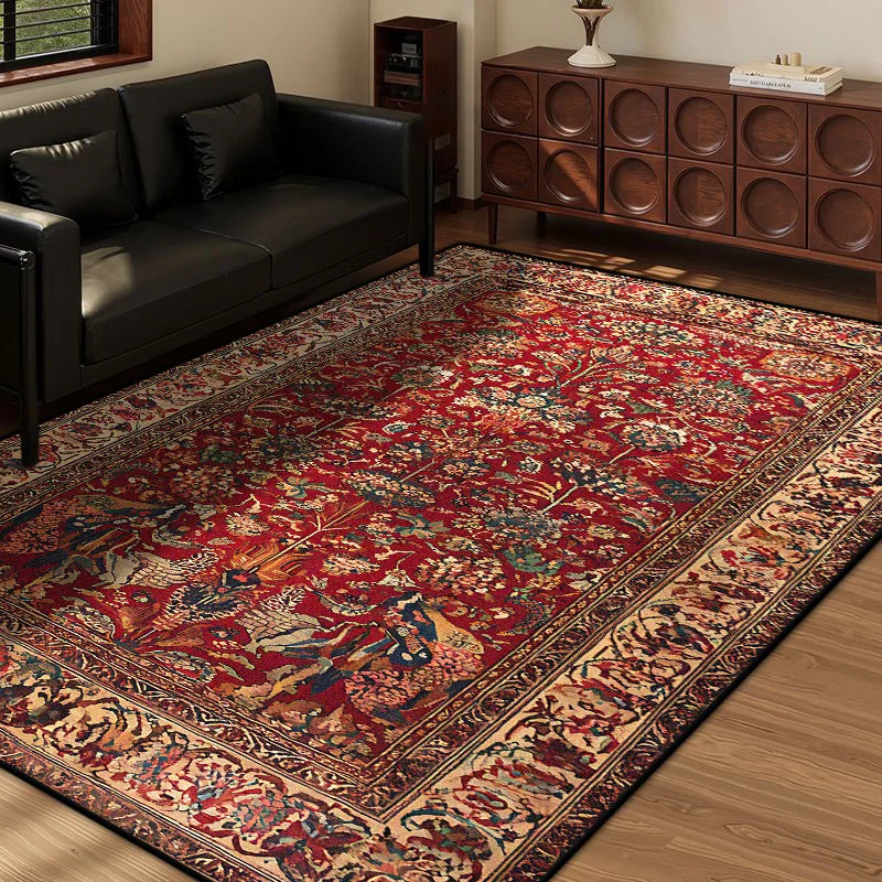 Navak-Teppich im persischen Stil, Retro-Dekoration, für Zuhause, Wohnzimmer, große Größe, rutschfeste Fußmatten für den Eingangsbereich, leicht zu reinigen, weicher Schlafzimmerteppich