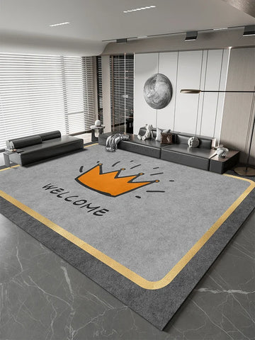 Navak Teppich, leichter Luxus-Studienteppich, großflächiger Teppich im nordischen Stil für Wohnzimmer, minimalistisches Schlafzimmerdekor, Nachttischteppich, waschbare Matte für Zuhause