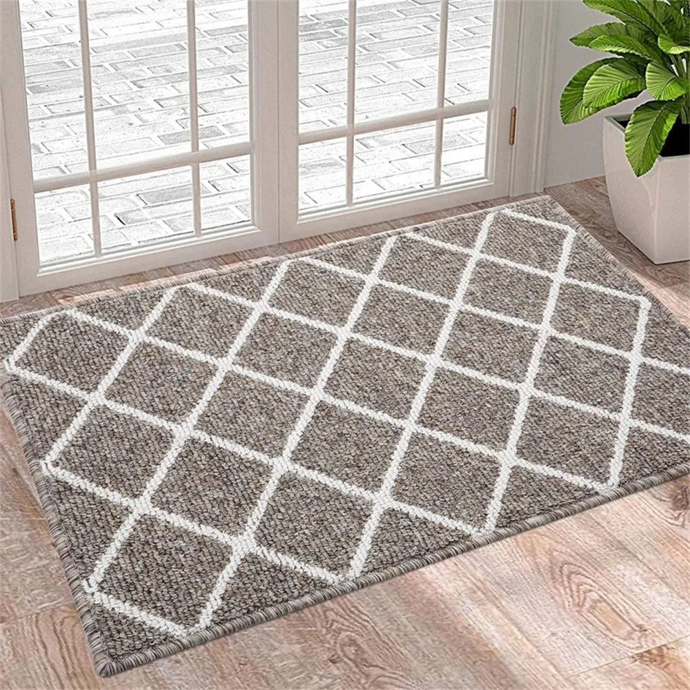 Navak Carpet Olanly Fußmatte, schmutzabweisend, für den Eingang, Fußmatte für den Außenbereich, weicher Küchenteppich, rutschfester Bodenteppich, saugfähig, Haus, Willkommens-Fußmatte