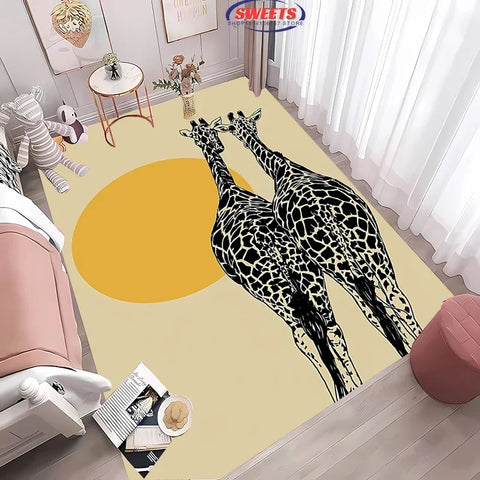 Navak Teppich, 3D-HD, nordischer Stil, minimalistisches geometrisches Muster, Teppich für Wohnzimmer, Schlafzimmer, rutschfester Teppich, Sofa, Fußmatte, Heimdekoration, langlebige Matte