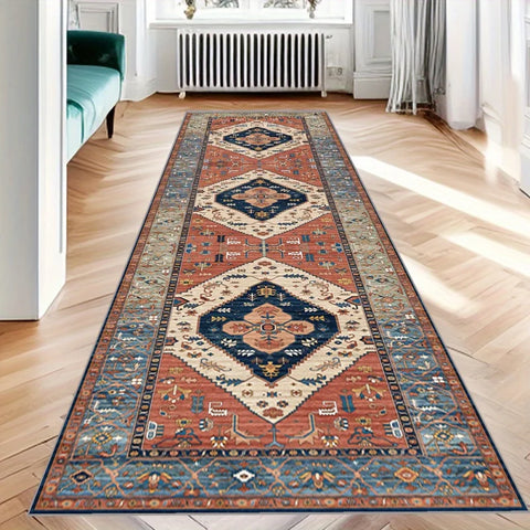 Navak Carpet Exclusive Picks Kristallsamt, weich und rutschfest, Vintage-Boho-Perserteppich, Waschküche, Flur, Küche, Wohnzimmer, Schlafzimmer, Matte