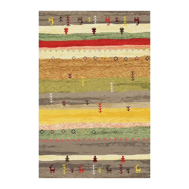 Navak Carpet Bohemian Persisch inspirierter Teppich für Wohnzimmer und Schlafzimmer, ethnisches Stammesdesign, weiche, rutschfeste Bodenmatte
