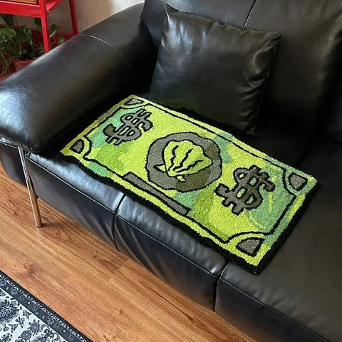 Navak Carpet Exclusive Picks Münz-Kunstkaschmir-Teppich, saugfähig, rutschfest, für Badezimmer, Schlafzimmer, dekorativer Nachttisch, schmutzabweisend, Heimdekoration