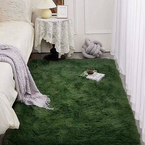 Navak Carpet Exclusive Picks Seidenwollteppiche Luxuriöser grüner Teppich Schlafzimmer voller nordischer Ins Wohnzimmer Couchtisch Nachttisch Mädchenzimmer