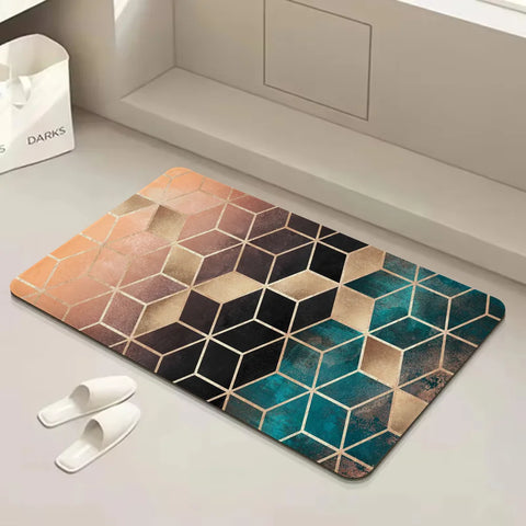 Navak Teppich Geometrie Lange Teppiche Nordischen Stil Home Fußmatte Badezimmer-WC-Matten Schlafzimmer Moderne Wohnkultur
