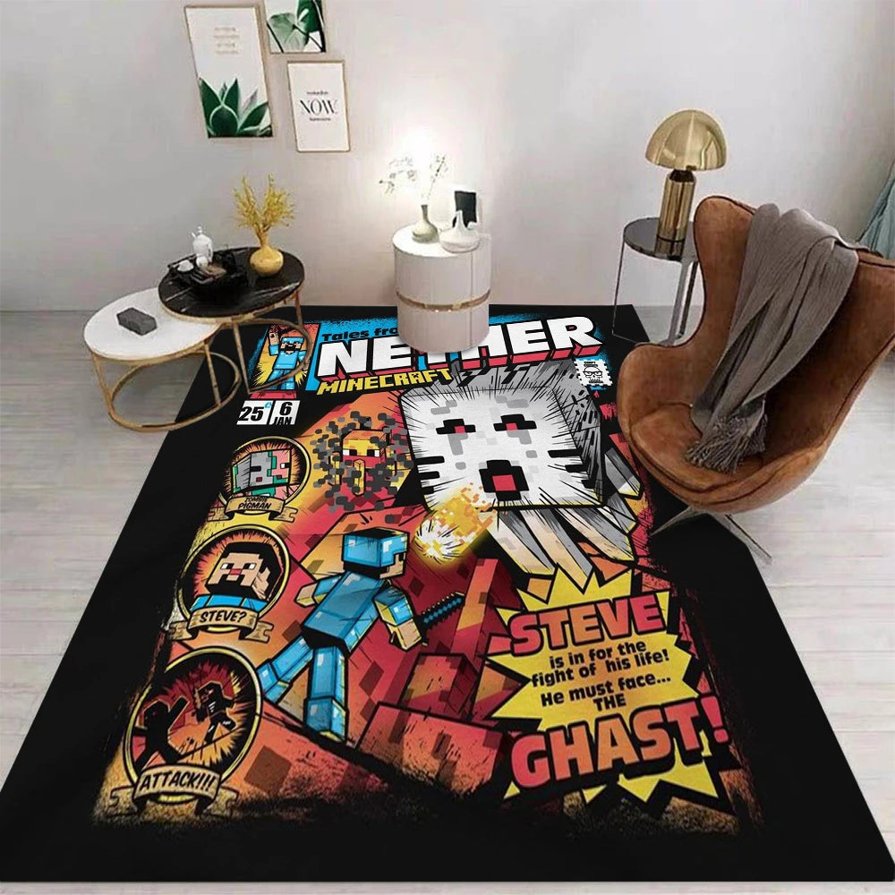 Navak Carpet Daily Picks Anime-Teppich, Cartoon-Teppich, für Wohnzimmer, Schlafzimmer, Küche, Sofa, Tisch, Balkon, rutschfeste, waschbare Matte, exquisite Heimornamente
