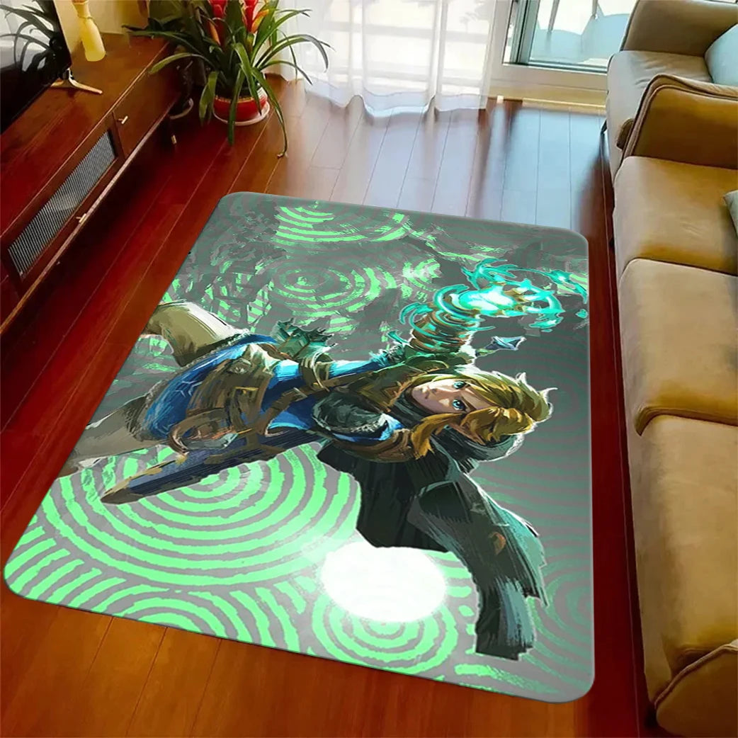 Navak Carpet The L-Legend of Z-elda Majora's Mask Area Rug Gaming Rug Videospiel-Teppich Teppiche für Wohnzimmer Home Decor Rug Rutschfeste Bodenmatte