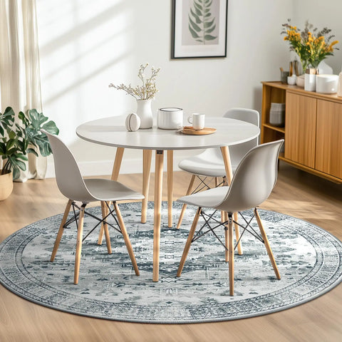 Navak Teppich, Bereich Teppich für Wohnzimmer, waschbare Teppiche, kein Flor, Teppich für Eingangsbereich, Schlafzimmer, Esszimmer, Spielzimmer, Vintage-Boho-Teppich