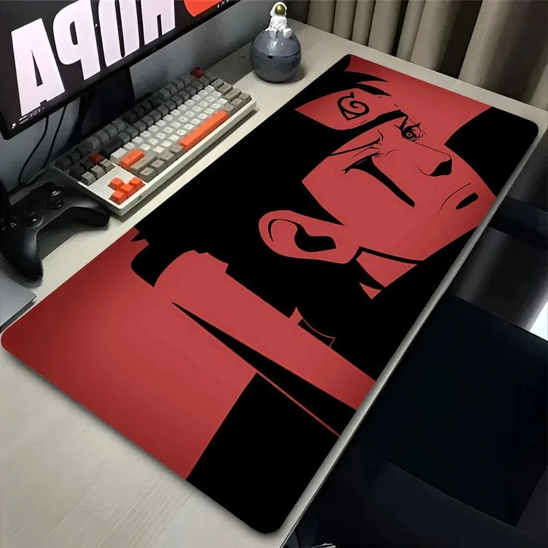 Navak Teppich Laptop Büro Großes Mauspad Anime Shisui U-Uchiha N-Narutos Mauspad Tastatur Gaming Rutschfeste Schreibtischunterlage PC Zubehör Teppich