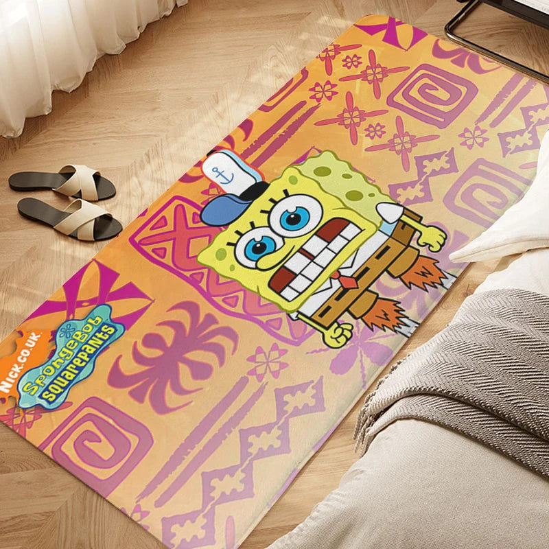 Navak Teppich, Schlafzimmer-Bodenteppich, D-SpongeBobs, süße Küche, wasserdichte Badezimmermatte, rutschfeste Fußmatte, individueller Eingangstür-Flurteppich