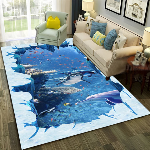 Navak Teppich, 3D-Illusion, Vision, Halluzination, HD-Teppich für Zuhause, Wohnzimmer, Schlafzimmer, Sofa, Fußmatte, Dekor, Kinderbereich, Teppich, rutschfeste Bodenmatte