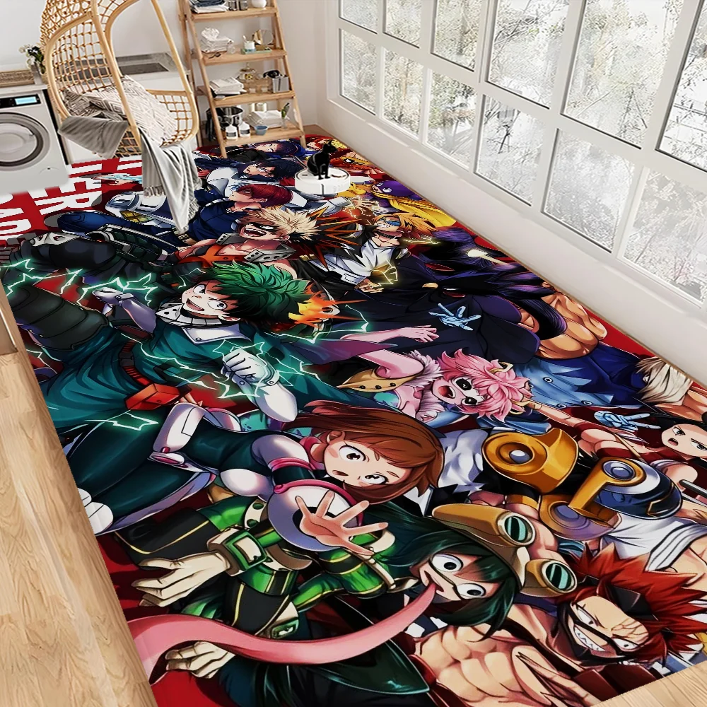 Navak Carpet My Hero Academia Hallway Carpet Retro Multiple Choice Living Room Kitchen Rug Non-Slip Welcome Rug