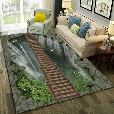 Navak Teppich, 3D-Illusion, Vision, Halluzination, HD-Teppich für Zuhause, Wohnzimmer, Schlafzimmer, Sofa, Fußmatte, Dekor, Kinderbereich, Teppich, rutschfeste Bodenmatte