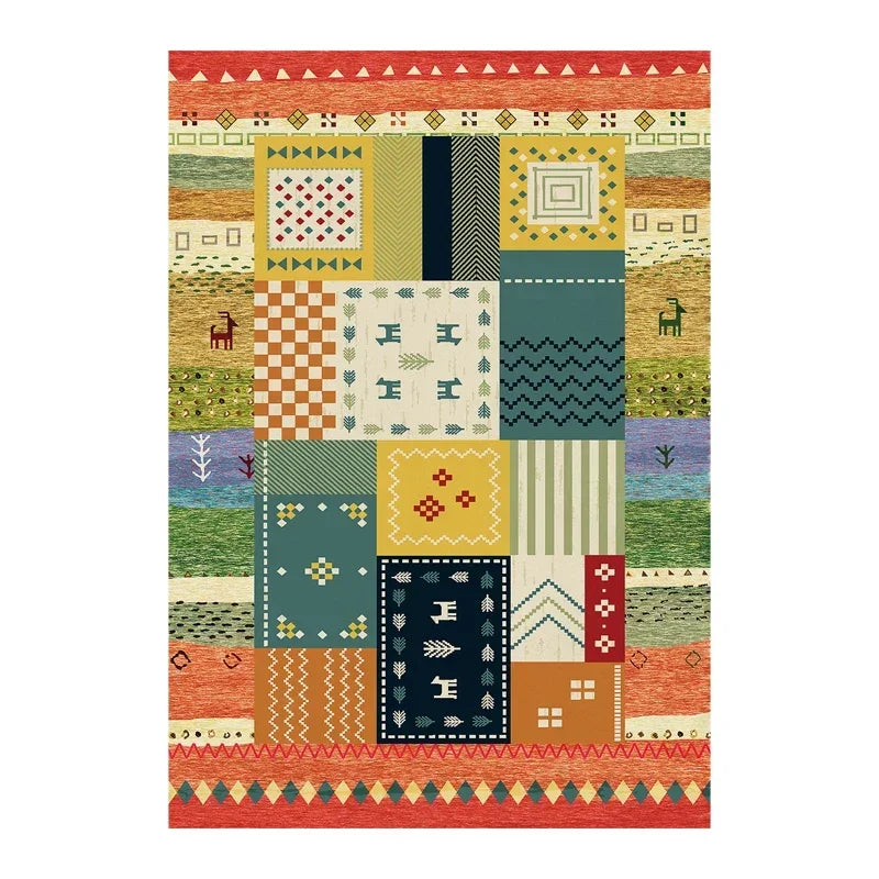 Navak Carpet Bohemian Persisch inspirierter Teppich für Wohnzimmer und Schlafzimmer, ethnisches Stammesdesign, weiche, rutschfeste Bodenmatte