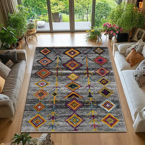 Navak Teppich Persischer Retro-Stil Teppich Marokkanischer Freizeitteppich Teppiche für Wohnzimmer Wohnzimmerdekoration Waschraum Bodenmatte Teppiche