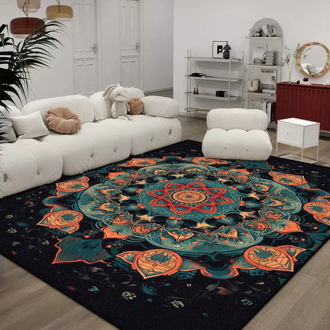 Navak Carpet Persian Style Customizable Carpet for Living Room Soft Non-slip Large Room Rugs Easy Clean Coffee Tables Mat Lint-free Washable