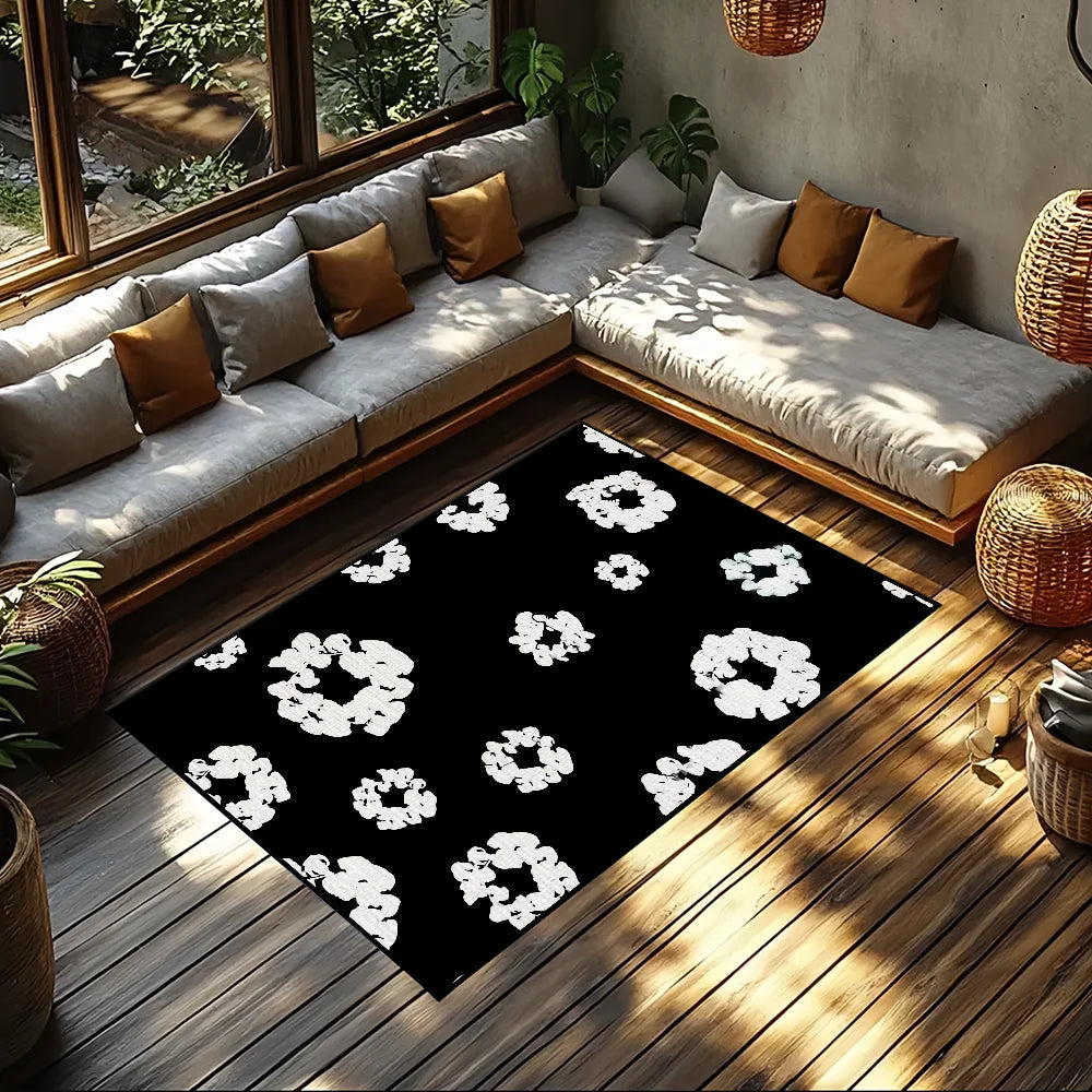 Navak Teppich, klein, T-Tears-Teppich, rutschfest, für Küche, Schlafzimmer, modisch, D-Denim, handgefertigt, getufteter Teppich, luxuriöse Dekoration für Wohnzimmer und Eingang