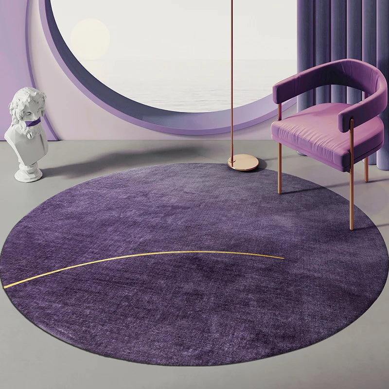 Navak Carpet Nordic Style Round Carpets for Living Room Decoration Bedroom Decor Rugs Non-slip Carpet Sofa Area Rug Home Thicken Floor Mats