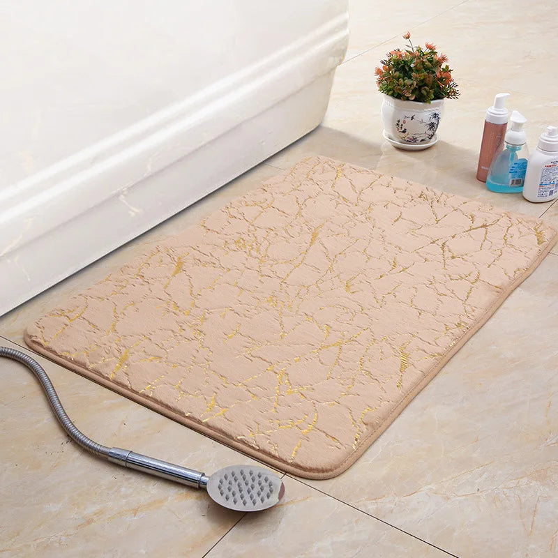 Navak Teppich-Badematte, moderner Wohnzimmerbereich, kleiner Teppich, waschbar, Schlafzimmer-Fußmatte, Badezimmer, rechteckig, rutschfest, Toilettenboden, Kunstmatte