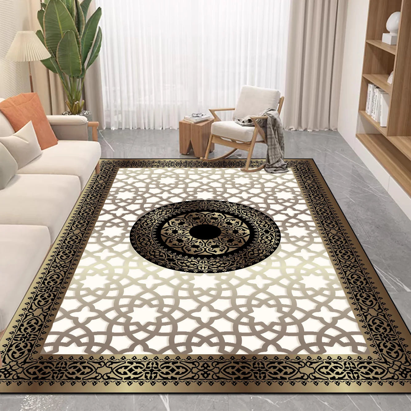 Navak-Teppich, nordischer Luxus-Teppich im Wohnzimmer, leicht zu reinigen, saugfähig, weiche Matte, rutschfeste Lounge-Dekor-Teppiche, große Zimmer-Fußmatten
