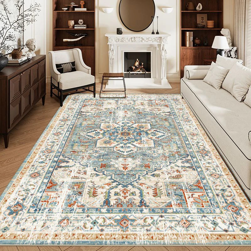 Navak Carpet Bohemian Style Rugs for Bedroom Large Carpet Living Room Decoration Retro Carpet Fluffy Soft Lounge Floor Mat Thickend Plush Rug